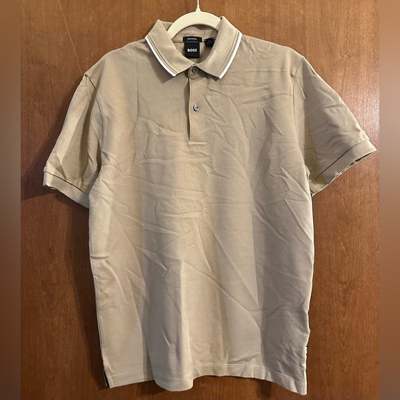Hugo Boss Polo Shirt Mens Medium ~ Mercerised Casual Designer - Picture 1 of 12